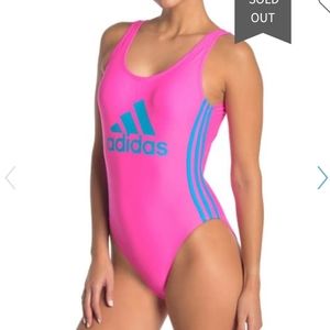 SWIM SALE!! ADIDAS Logo Stripe One-piece